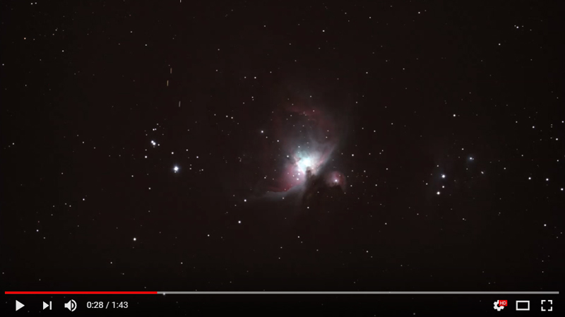Unknown Objects during Orion Nebula Capture